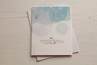 Miss You Bokeh Cards (set of 4)