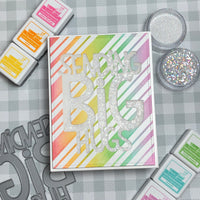 Big Hugs Rainbow Subtle Shaker Card